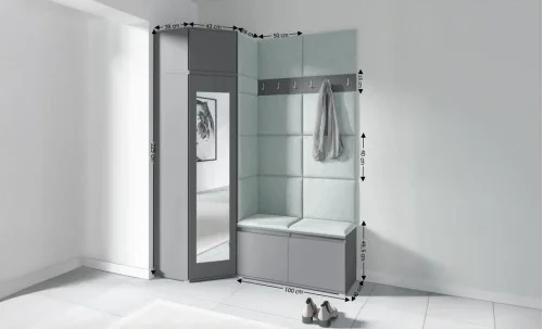 Cuier Hol Max 37, Grafit/Verde - Trinity 21