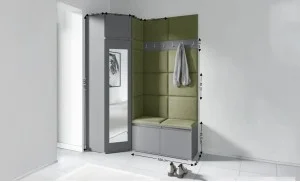 Cuier Hol Max 37, Grafit/Verde - Trinity 27