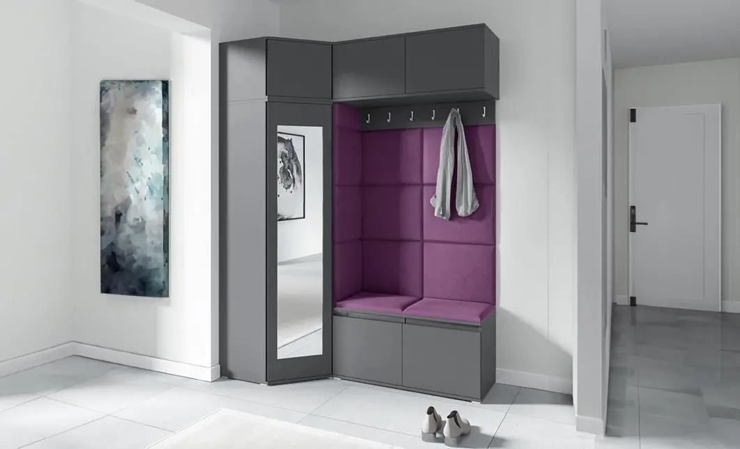 Cuier Hol Max 38, Grafit/Mov - Trinity 11