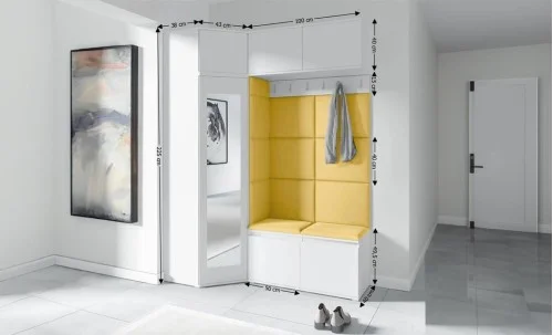 Cuier Hol Max 38, Alb/Galben - Trinity 18