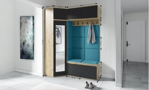 Cuier Hol Max 38, Artisan/Albastru - Trinity 13