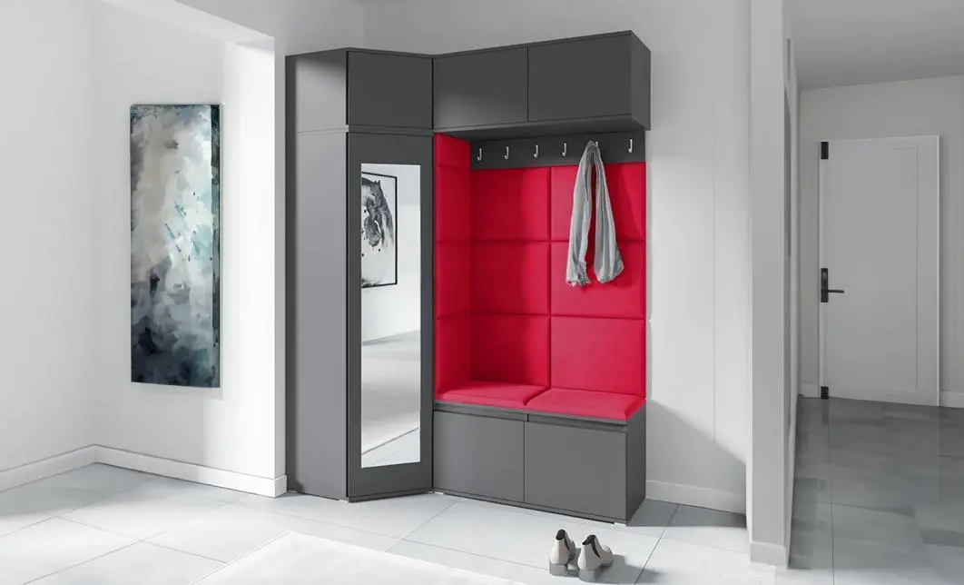 Cuier Hol Max 38, Grafit/Rosu - Trinity 9