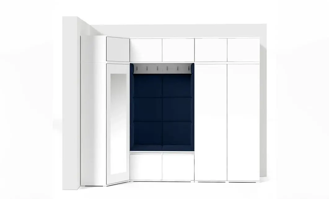 Cuier Hol Max 39, Alb/Albastru - Trinity 30