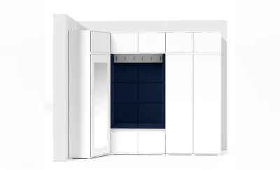 Cuier Hol Max 39, Alb/Albastru - Trinity 30