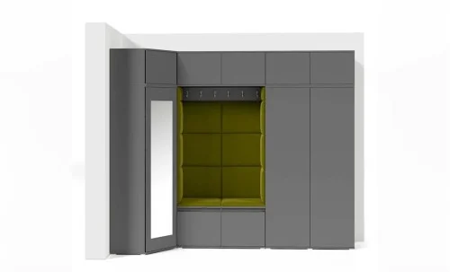 Cuier Hol Max 39, Grafit/Verde - Trinity 12