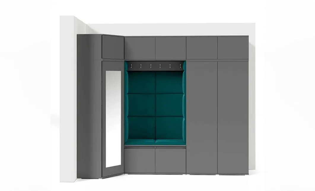 Cuier Hol Max 39, Grafit/Verde - Trinity 29