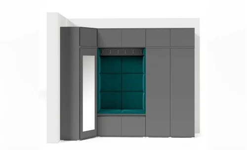 Cuier Hol Max 39, Grafit/Verde - Trinity 29