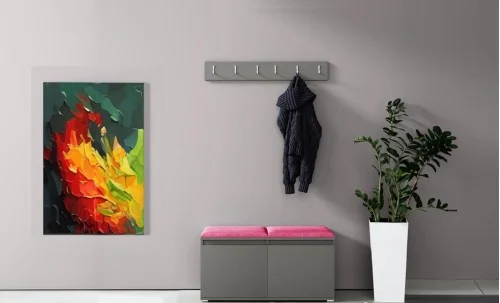 Cuier Hol Max 5, Grafit/ Roz - Trinity 10