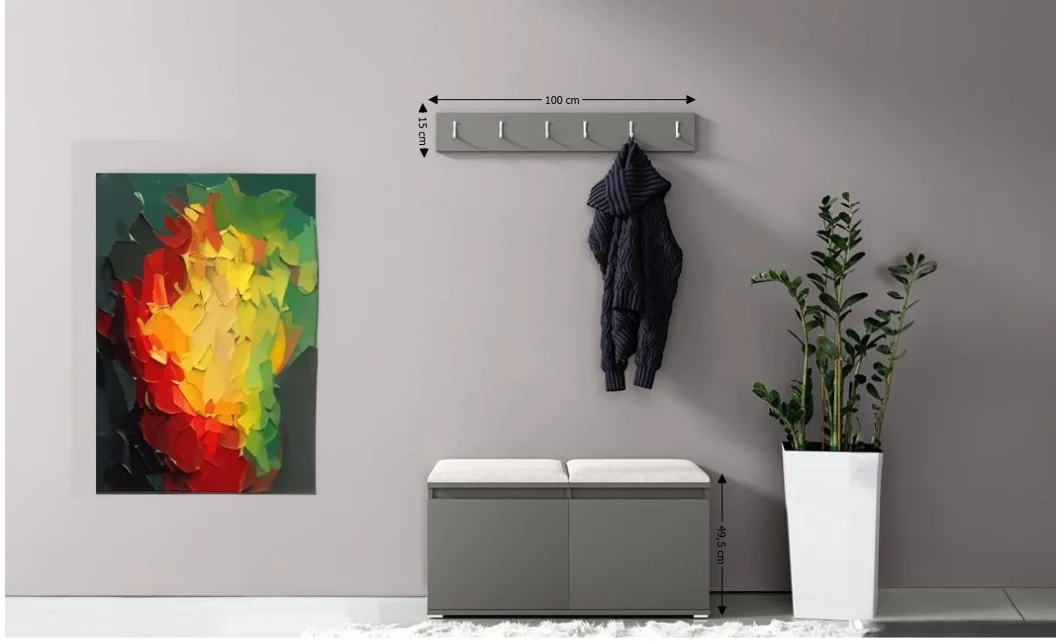 Cuier Hol Max 5, Grafit/ Crem - Trinity 1 1