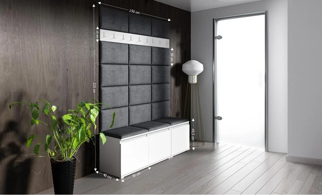 Cuier Hol Max 6, Alb/ Gri - Trinity 15 1