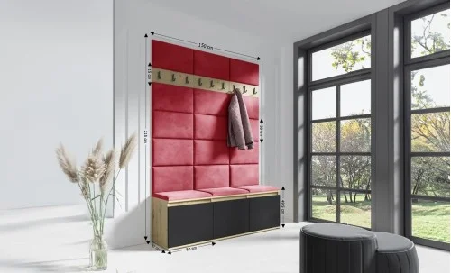 Cuier Hol Max 6, Artisan/ Rosu - Trinity 9