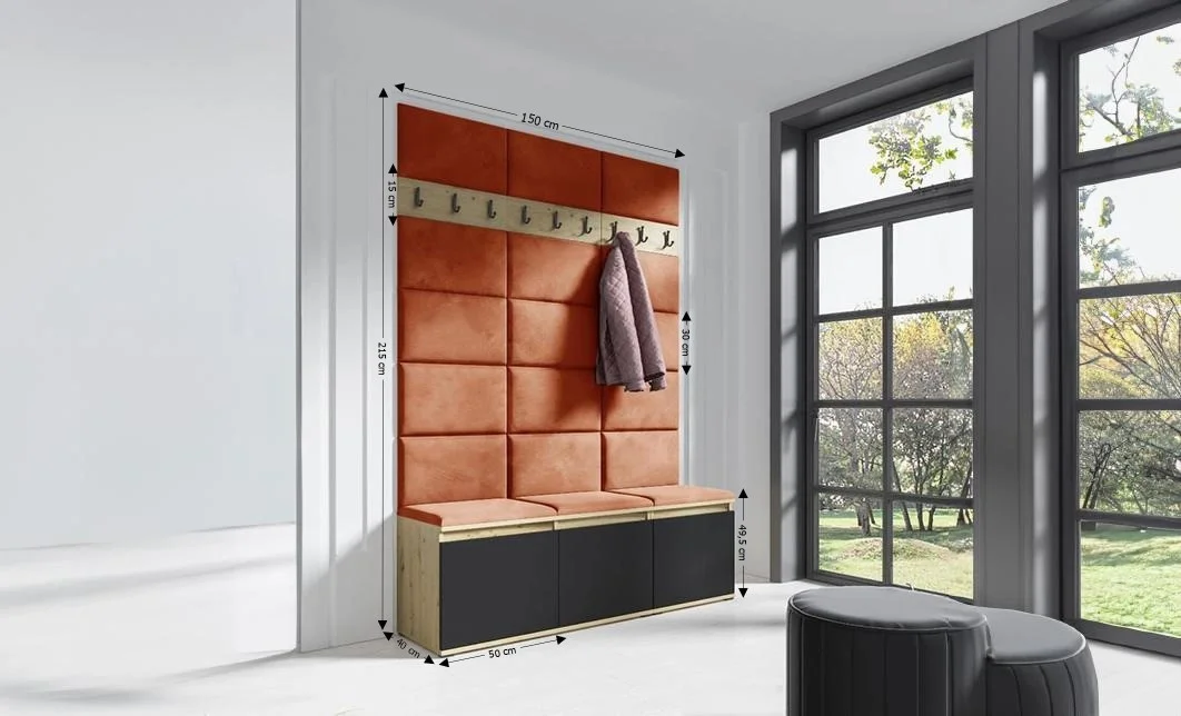 Cuier Hol Max 6, Artisan/ Portocaliu - Trinity 25 1