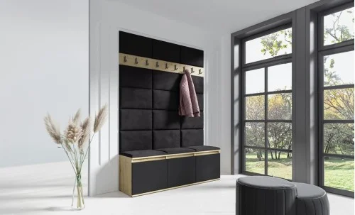 Cuier Hol Max 6, Artisan/ Negru - Trinity 16