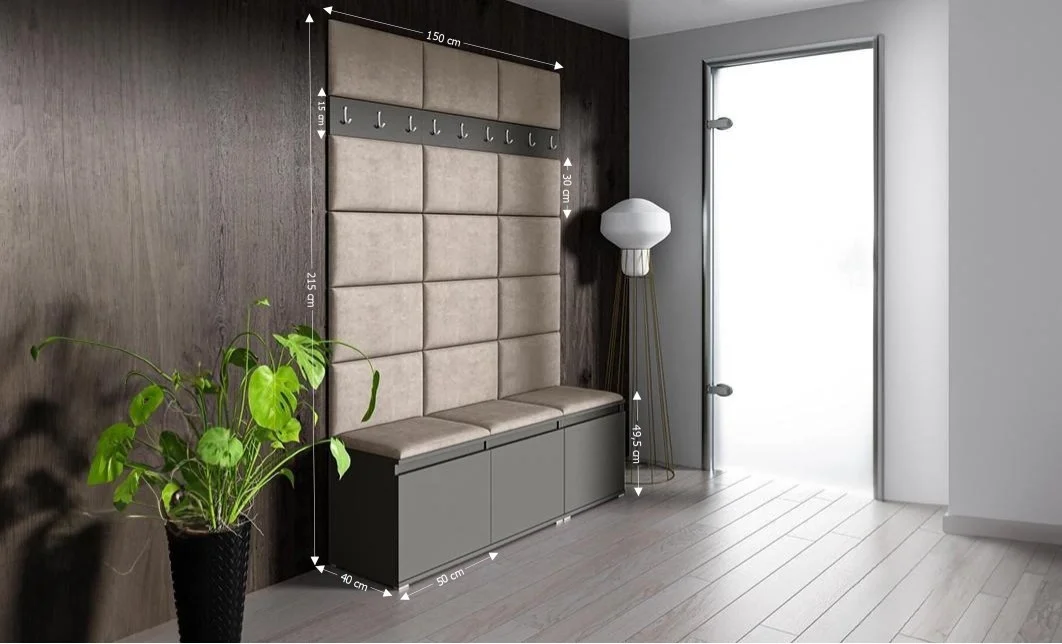 Cuier Hol Max 6, Grafit/ Bej - Trinity 2 1