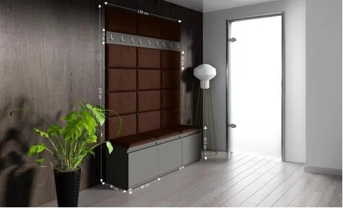 Cuier Hol Max 6, Grafit/ Maro - Trinity 7