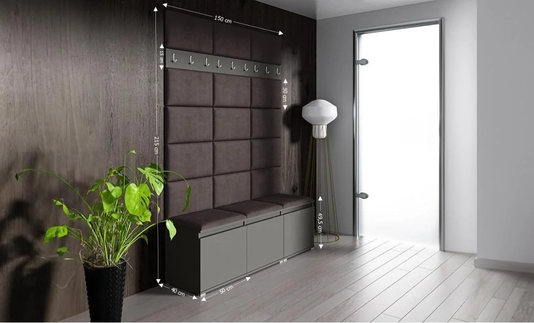 Cuier Hol Max 6, Grafit/ Maro - Trinity 8 1