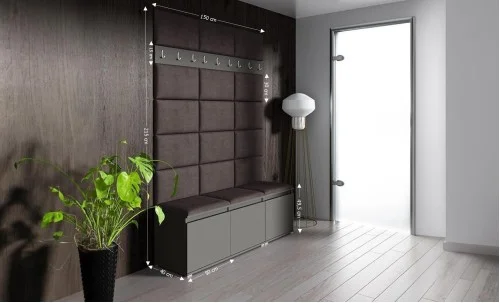 Cuier Hol Max 6, Grafit/ Maro - Trinity 8