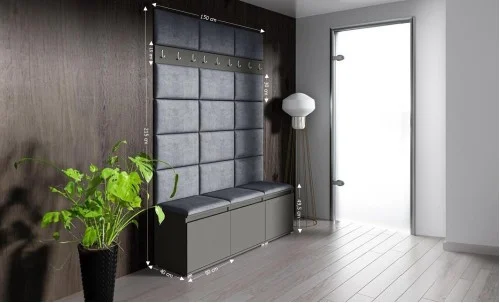 Cuier Hol Max 6, Grafit/ Gri - Trinity 14