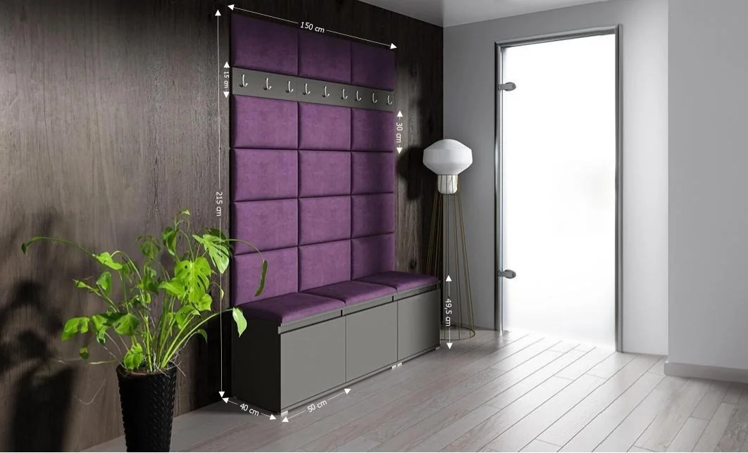 Cuier Hol Max 6, Grafit/ Mov - Trinity 11 1
