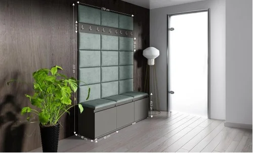 Cuier Hol Max  6, Grafit/ Verde - Trinity 21