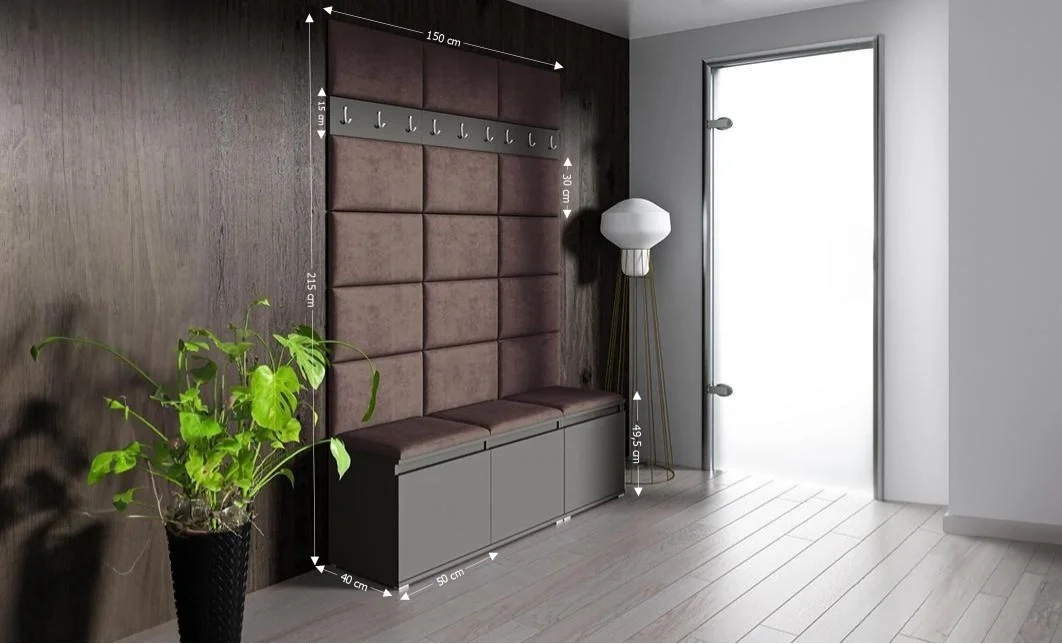 Cuier Hol Max 6, Grafit/ Maro - Trinity 6 1