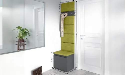 Cuier Hol Max 7, Grafit/Verde - Trinity 12