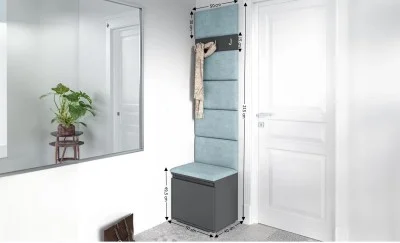 Cuier Hol Max 7, Grafit/Albastru - Trinity 22