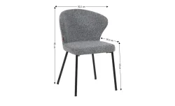 Scaun Living DCM1207CF Gri