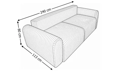 Canapea Extensibilă Calipso Bej