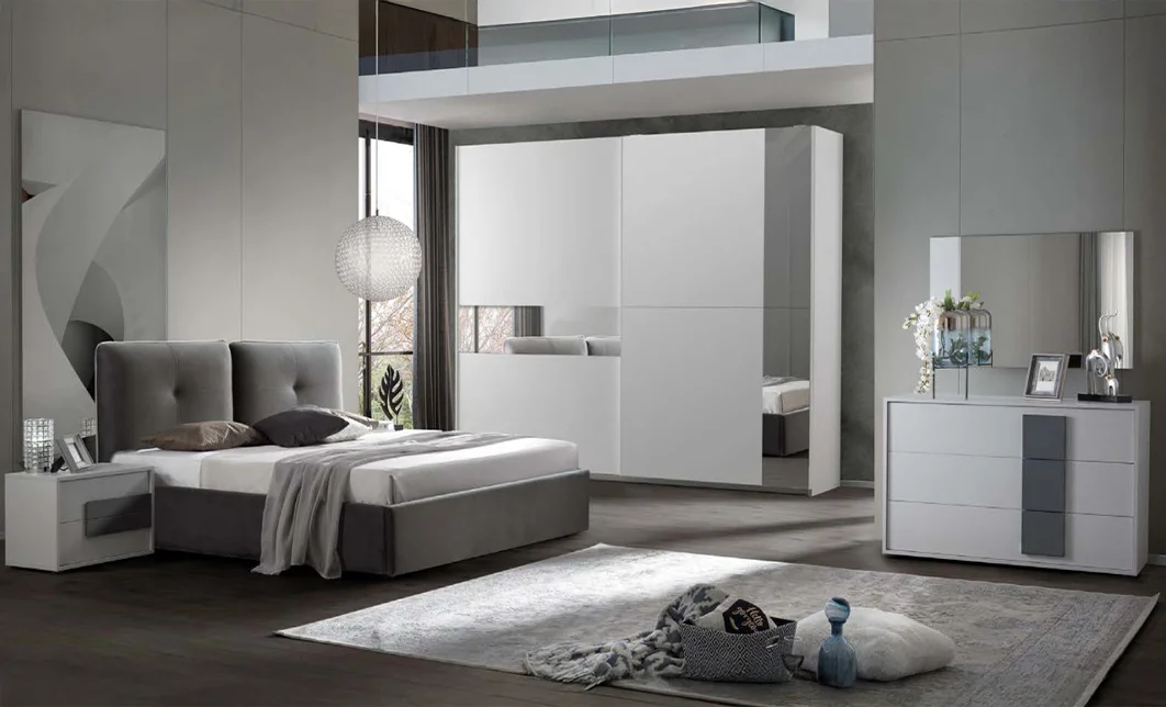 Dormitor Modern Blossom cu Dulap 2 Uși 