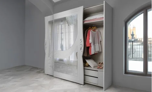 Dormitor Modern Brielle cu Dulap 2 Uși 