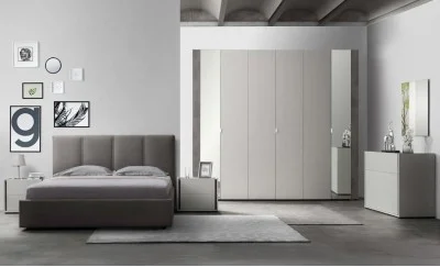 Dormitor Modern Ilaria cu Dulap 6 Uși 