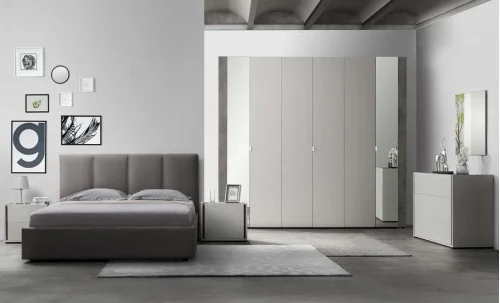 Dormitor Modern Ilaria cu Dulap 6 Uși 