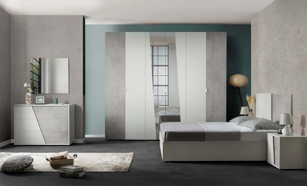 Dormitor Modern Miami cu Dulap 6 Uși  1