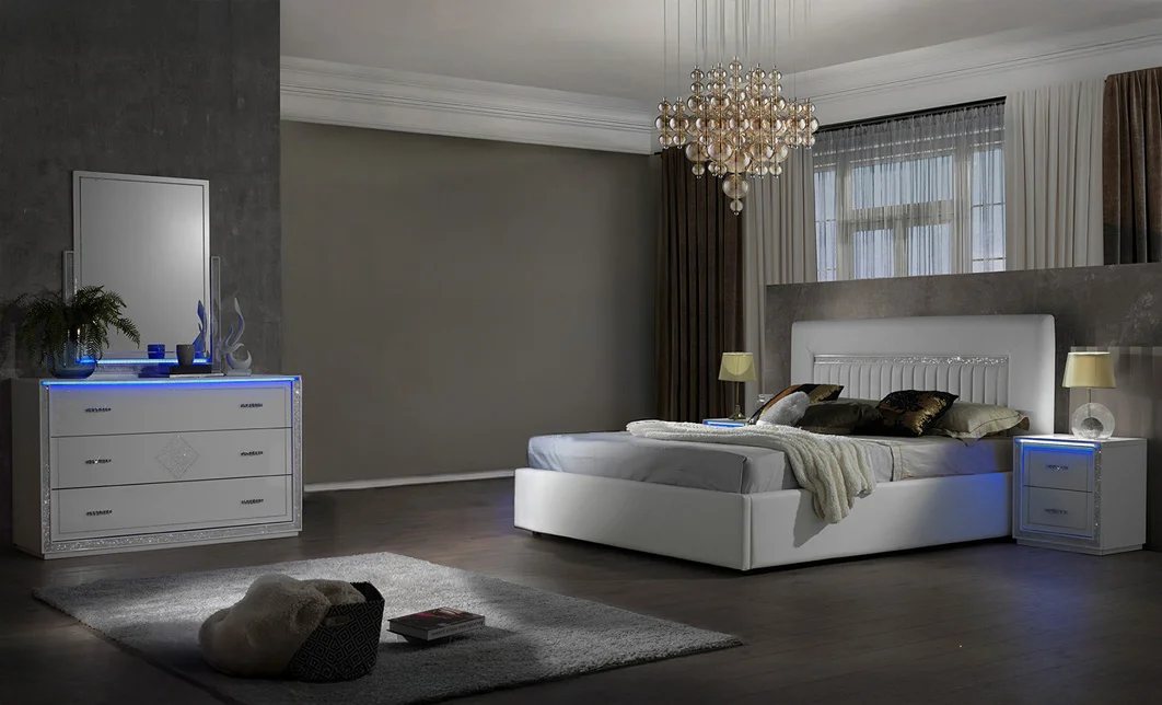 Dormitor Modern New Gemma cu Dulap 4 Uși 