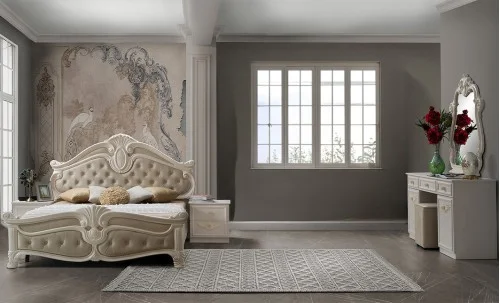 Dormitor Clasic Nora cu Dulap 4 Uși