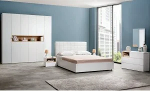 Dormitor Modern Polaroid cu Dulap 6 Uși