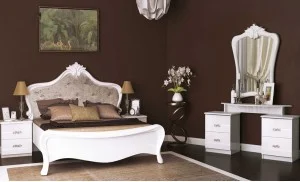 Dormitor Clasic Provance cu Dulap 6 Uși