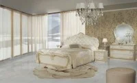Dormitor Clasic Tolouse Beige cu Dulap 4 Uși
