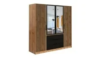 Dulap Bali Lux cu 4 Usi D4 cu Riflaj si Oglinda 5