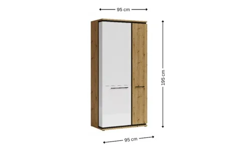 Dulap Living Molto Alb Artisan ML1