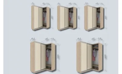 Dulap Oglinda Sablata 3 Usi, L180 cu Atas 110 cm