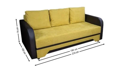 Canapea Extensibilă Corina Bonell Mini, Mustar - Bonell 43