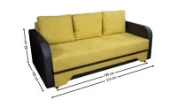 Canapea Extensibilă Corina Memory Max Lemon 43 1