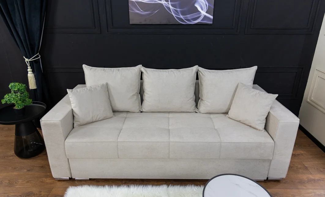 Canapea Extensibilă Claudia Memory Mini, Bej 2