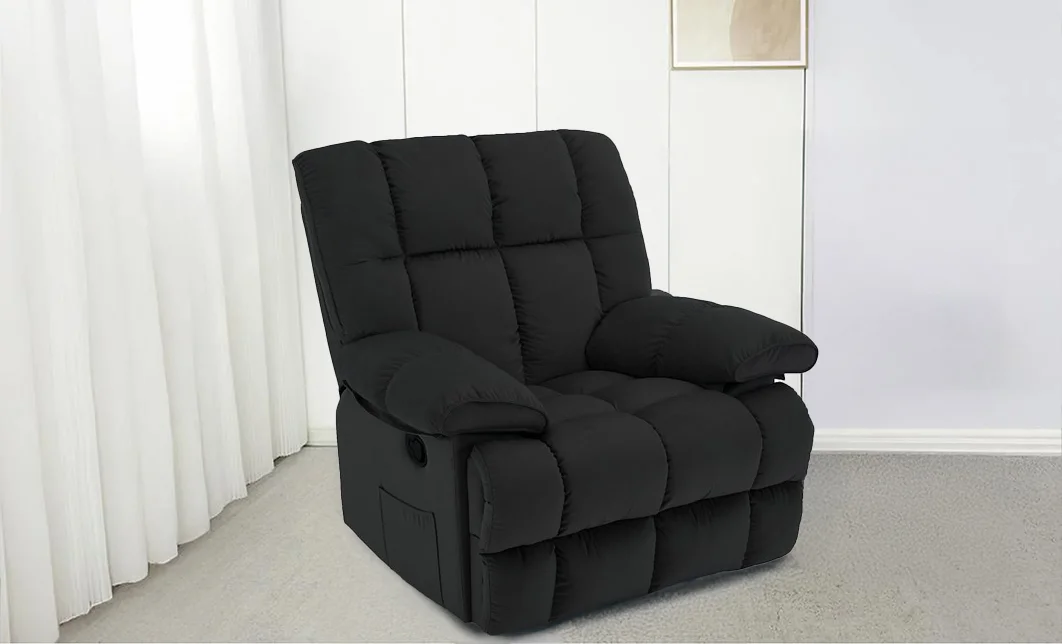 Fotoliu Rotativ cu Recliner KJC4423 Negru