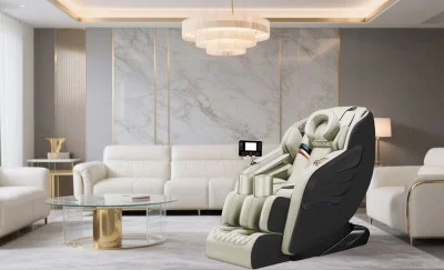 Fotoliu A077 Bej cu Funcție de Masaj