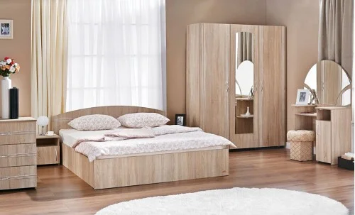 Dormitor Modern Inter Bardolino cu Dulap 3 Uși