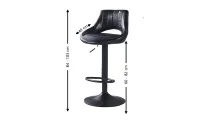 Scaun Bar KJC338 Negru 1