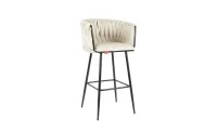 Scaun Bar KJC365 Bej & Picioare Negre 2